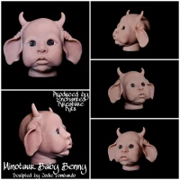 EKK Benny the baby Minataur Hybrid Reborn Vinyl Doll Kit by Jodie Lombardo 21-22"