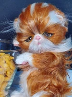 EKK Periwinkle the Kitten Sitting Reborn Vinyl Doll Kit by Cindy Musgrove 6"