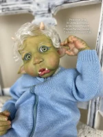 EKK  Orla the Baby Ogre Reborn Vinyl  Doll Kit by Jodie Lombardo 21" Limited Edition