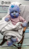 EKK  Orla the Baby Ogre Reborn Vinyl  Doll Kit by Jodie Lombardo 21" Limited Edition