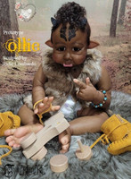 EKK Ollie the toddler Woodland Ogre Reborn Vinyl  Doll Kit by Jodie Lombardo 25" Limited Edition