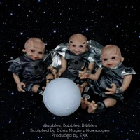  EKK Bibbles Babbles & Bubbles ONE LOW PRICE!  Fantasy Little Alien Reborn Vinyl Doll Kits by Doris Moyers Hornbogen 16"
