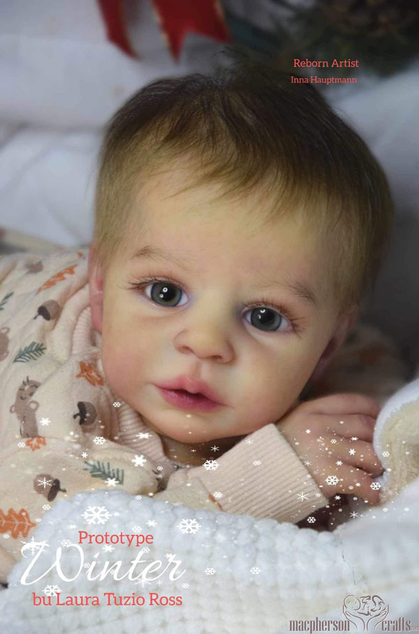 Winter Reborn Vinyl Doll Kit by Laura Tuzio Ross