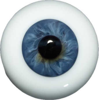 Yeux Soufflés à La Bouche Pour Poupée Ancienne - Bleu - 10 Mm - Neufs