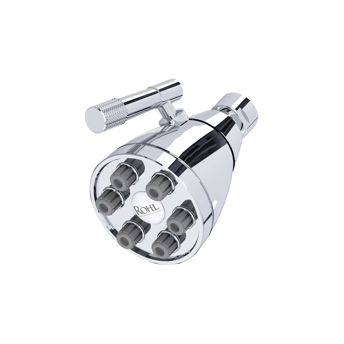 ROHL 3 Inch Graceline 6Jet Adjustable Showerhead Polished Chrome