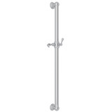 36 Inch Decorative Grab Bar with Lever Handle Slider - Polished Chrome | Model Number: 1362APC - Product Knockout