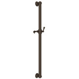 36 Inch Decorative Grab Bar with Lever Handle Slider - Tuscan Brass | Model Number: 1362TCB - Product Knockout