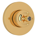 4-Port 3-Way Diverter Trim - Italian Brass with Crystal Cross Handle | Model Number: A2700NXCIBTO - Product Knockout