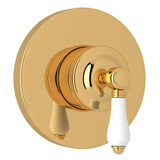 4-Port 3-Way Diverter Trim - Italian Brass with White Porcelain Lever Handle | Model Number: A2700NLPIBTO - Product Knockout