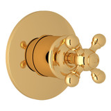 Arcana 4-Port 3-Way Diverter Trim - Italian Brass with Cross Handle | Model Number: AC27NX-IB/TO - Product Knockout