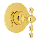 Arcana 4-Port 3-Way Diverter Trim - Italian Brass with Ornate Metal Lever Handle | Model Number: AC27NL-IB/TO - Product Knockout