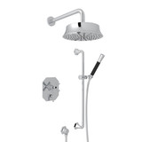 Bellia Pressure Balance Shower Package - Polished Chrome with Cross Handle | Model Number: BEKIT310NX-APC - Product Knockout