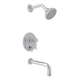 Campo Pressure Balance Shower Package - Polished Chrome with Industrial Metal Lever Handle | Model Number: CMKIT210NIL-APC - Product Knockout