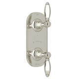 Hex 1/2 Inch Thermostatic and Diverter Control Trim - Polished Nickel with Metal Lever Handle | Model Number: A4964LHPN - Product Knockout