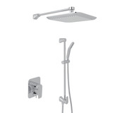Hoxton Pressure Balance Shower Package - Polished Chrome with Metal Lever Handle | Model Number: U.KIT910NLS-APC - Product Knockout