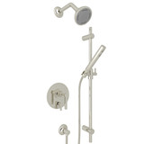 Lombardia Pressure Balance Shower Package - Polished Nickel with Metal Lever Handle | Model Number: LOKIT230NLM-PN - Product Knockout