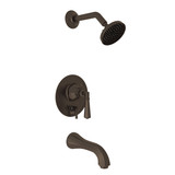 Palladian Pressure Balance Shower Package - Tuscan Brass with Metal Lever Handle | Model Number: AKIT930NLM-TCB - Product Knockout