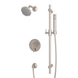 Pirellone Pressure Balance Shower Package - Satin NIckel with Cross Handle | Model Number: MODKIT360NX-STN - Product Knockout