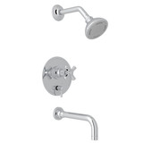 San Giovanni Pressure Balance Shower Package - Polished Chrome with Cross Handle | Model Number: SGKIT210NXM-APC - Product Knockout