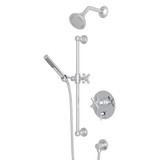 San Giovanni Pressure Balance Shower Package - Polished Chrome with Cross Handle | Model Number: SGKIT230NXM-APC - Product Knockout