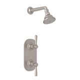 Verona Thermostatic Shower Package - Satin Nickel with Metal Lever Handle | Model Number: RBKIT51ELM-STN - Product Knockout