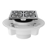 PVC 2 Inch X 3 Inch Drain Kit with Mosaic Decorative Cover - Polished Chrome | Model Number: SDPVC2/3-3144APC - Product Knockout