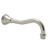 Georgian Era Wall Mount Column Tub Spout - Polished Nickel | Model Number: U.3787PN - Product Knockout