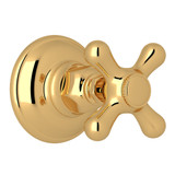 Verona Trim for Volume Control and 4-Port Dedicated Diverter - Italian Brass with Cross Handle | Model Number: A2912XMIBTO - Product Knockout