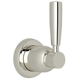 Holborn Trim for Volume Control and 4-Port Dedicated Diverter - Polished Nickel with Metal Lever Handle | Model Number: U.3064LS-PN/TO - Product Knockout
