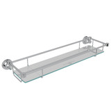 Holborn Wall Mount Glass Vanity Shelf - Polished Chrome | Model Number: U.6453APC - Product Knockout