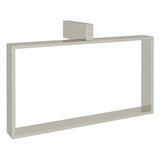Quartile Wall Mount Rectangular Towel Holder Ring - Polished Nickel | Model Number: QU220-PN - Product Knockout