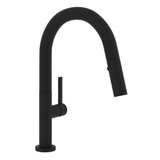 Modern Lux Pulldown Bar and Food Prep Faucet - Matte Black with Metal Lever Handle | Model Number: R7581SLMMB-2 - Product Knockout