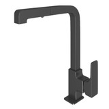 Quartile Pullout Side Lever Kitchen Faucet - Matte Black with Metal Lever Handle | Model Number: CU57L-MB-2 - Product Knockout