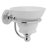 Edwardian Wall Mount Porcelain Soap Dish - Polished Chrome | Model Number: U.6928APC - Product Knockout