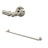 Edwardian Wall Mount 31 1/2 Inch Single Towel Bar - Polished Nickel | Model Number: U.6942PN - Product Knockout
