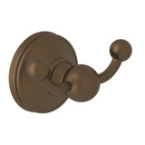 Georgian Era Wall Mount Double Robe Hook - English Bronze | Model Number: U.6622EB - Product Knockout