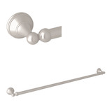 Georgian Era Wall Mount 31 1/2 Inch Single Towel Bar - Satin Nickel | Model Number: U.6642STN - Product Knockout