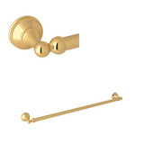 Georgian Era Wall Mount 25 1/2 Inch Single Towel Bar - English Gold | Model Number: U.6641EG - Product Knockout