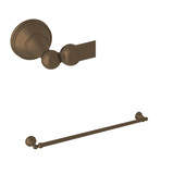 Georgian Era Wall Mount 25 1/2 Inch Single Towel Bar - English Bronze | Model Number: U.6641EB - Product Knockout