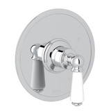 Edwardian Pressure Balance Trim without Diverter - Polished Chrome with Metal Lever Handle | Model Number: U.1010L-APC - Product Knockout
