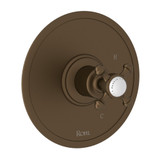 Georgian Era Pressure Balance Trim without Diverter - English Bronze with Cross Handle | Model Number: U.1710X-EB - Product Knockout