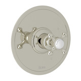 Georgian Era Pressure Balance Trim without Diverter - Polished Nickel with Cross Handle | Model Number: U.1710X-PN - Product Knockout