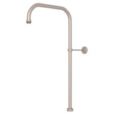 63 Inch X 15 Inch Rigid Riser Shower Outlet - Satin Nickel | Model Number: U.5381STN - Product Knockout