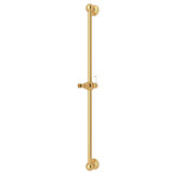 24 Inch Sliding Rail - Unlacquered Brass | Model Number: U.5540ULB - Product Knockout