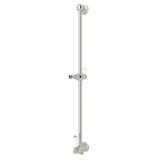 Edwardian Shower Bar with Integrated Volume Control and Outlet - Polished Nickel | Model Number: U.5535PN - Product Knockout