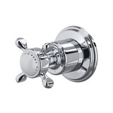 Edwardian Trim for Volume Controls and Diverters - Polished Chrome with Cross Handle | Model Number: U.3241X-APC/TO - Product Knockout