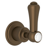 Georgian Era Trim for Volume Control and Diverters - English Bronze with White Porcelain Lever Handle | Model Number: U.3774LSP-EB/TO - Product Knockout