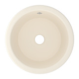 Original Lancaster Single Bowl Round Bar and Food Fireclay Prep Sink - Parchment | Model Number: UM1807PCT - Product Knockout