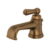 Edwardian Single Hole Single Handle Bathroom Faucet - English Bronze with Metal Lever Handle | Model Number: U.3670L-EB-2 - Product Knockout