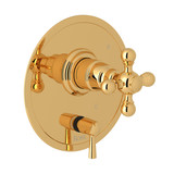 Arcana Pressure Balance Trim with Diverter - Italian Brass with Cross Handle | Model Number: AC210NX-IB - Product Knockout